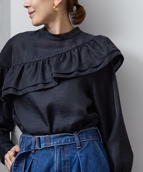 VERMEIL par iena（ヴェルメイユパーイエナ） ブラウス シャツ シアー