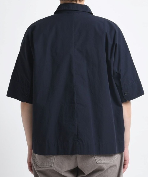 Danton 「DANTON」 半袖シャツ 38 サックスブルー レディース