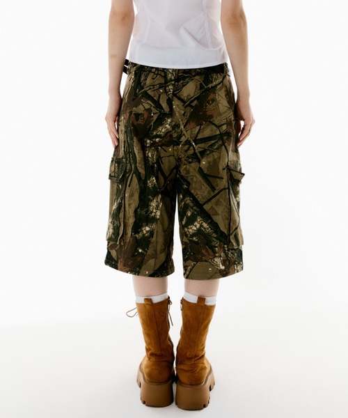 Subciety サブサエティ　リアルツリー　カーゴパンツ　総柄　サイズM リアルツリーカモフラージュ ミリタリーカーゴパンツ ワイド