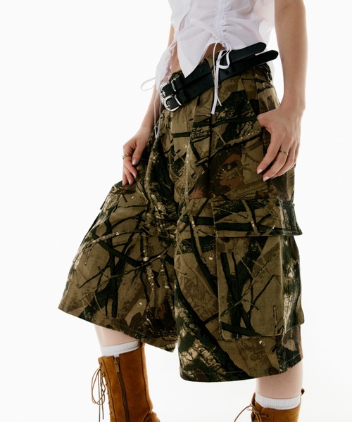 【即発送】リアルツリーパンツ バギー カーゴ カモ 迷彩 レディース W36 REALTREE リアルツリーカモ 迷彩パンツ カーゴ メンズW28相当