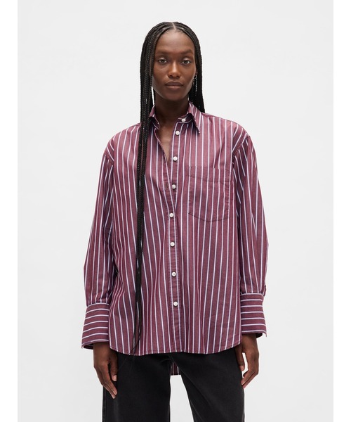 GAP（ギャップ） ブラウス シャツ オーガニック コットンポプリン