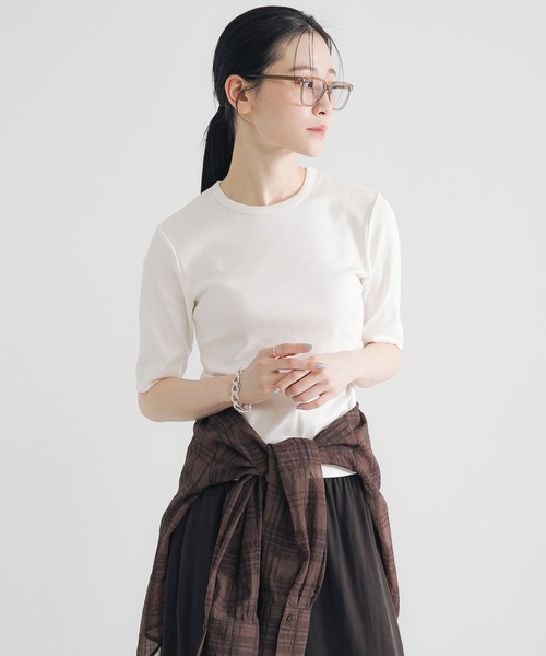 tシャツ 汗ジミ防止ハーフスリーブカットソー レディース URBAN RESEARCH tシャツ 汗ジミ防止ハーフスリーブカットソー