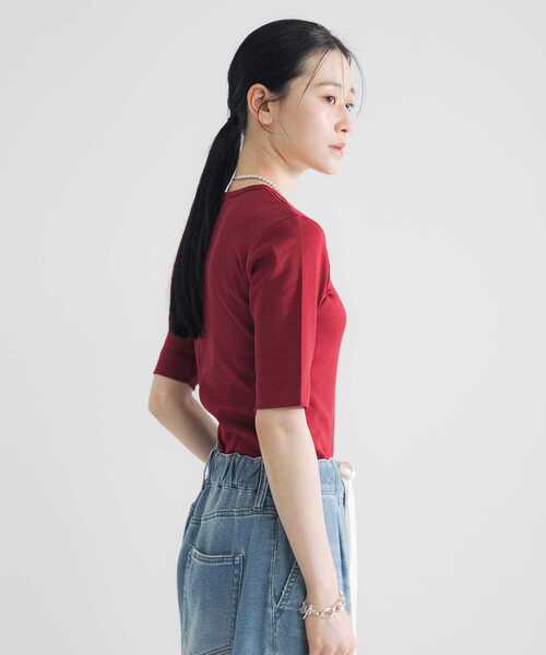 tシャツ 汗ジミ防止ハーフスリーブカットソー レディース URBAN RESEARCH tシャツ 汗ジミ防止ハーフスリーブカットソー