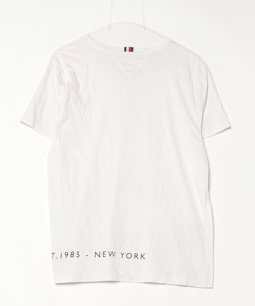 「TOMMY HILFIGER」 半袖Tシャツ MEDIUM ホワイト メンズ_画像2