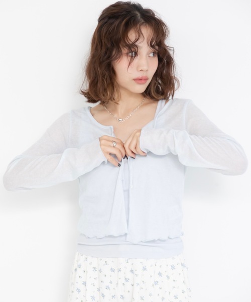 jumelle（ジュメロ） カーディガン シアーカラーカーデイガン