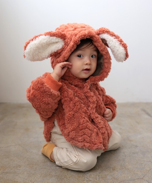 LaStella（ラステラ） ベビー ミミツキアニマルベビーマント