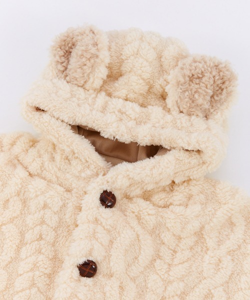 LaStella（ラステラ） ベビー ミミツキアニマルベビーマント