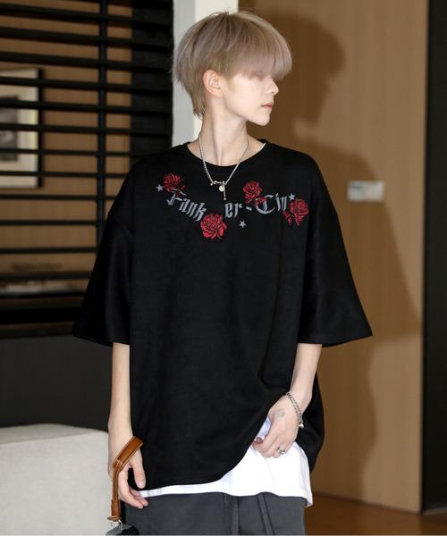 「neos」 半袖Tシャツ MEDIUM ブラック メンズ