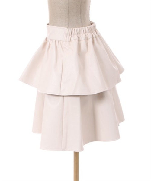「axes femme POETIQUE」 フリルスカート MEDIUM ブラック レディース