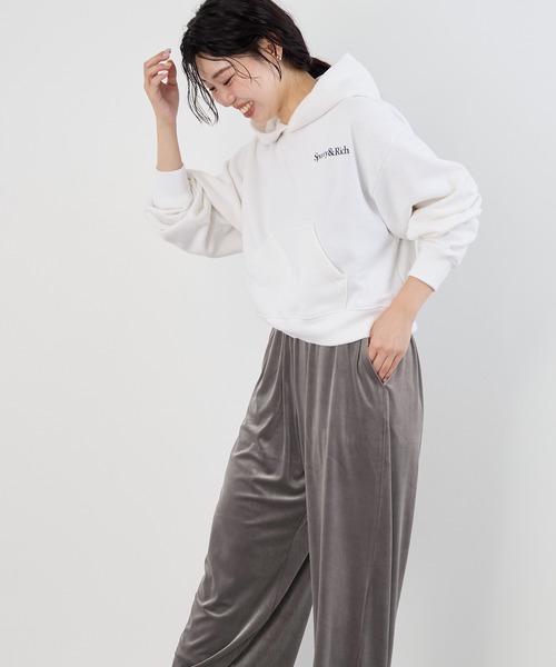 SPORTY&RICH パーカー 「SPORTY ＆ RICH」クロップドフーディ-Soft