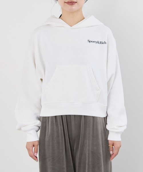 SPORTY&RICH パーカー 「SPORTY ＆ RICH」クロップドフーディ