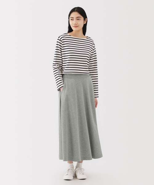 無印良品　　sora 無印良品 シャツ ブラウス ストレッチ起毛ノーカラージャケット