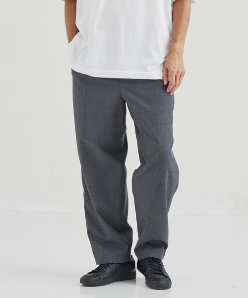 ATON（エイトン） スラックス 「ATON」WOOL TROPICAL LOOSE FIT PANTS
