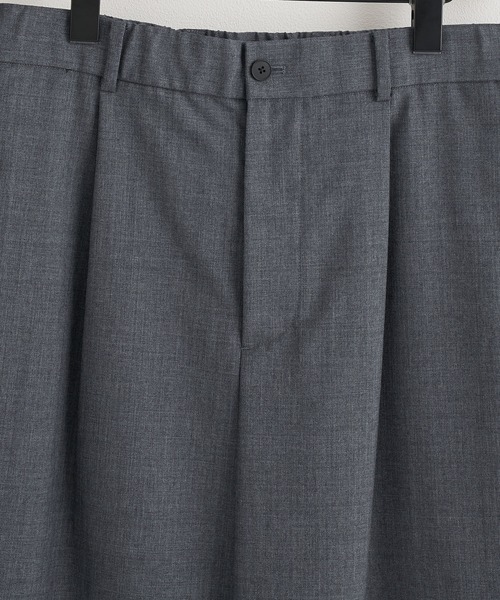 ATON（エイトン） スラックス 「ATON」WOOL TROPICAL LOOSE FIT PANTS