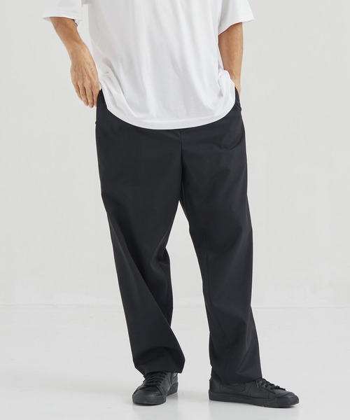 ATON（エイトン） スラックス 「ATON」WOOL TROPICAL LOOSE FIT PANTS