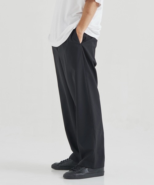 ATON（エイトン） スラックス 「ATON」WOOL TROPICAL LOOSE FIT PANTS