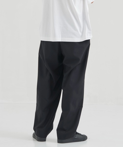 ATON（エイトン） スラックス 「ATON」WOOL TROPICAL LOOSE FIT PANTS