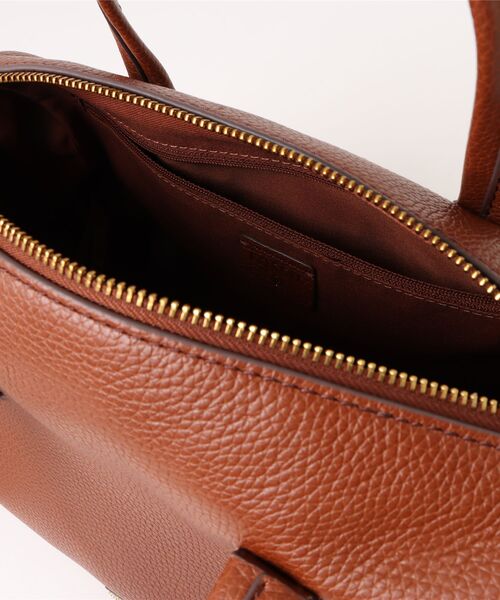FOSSIL サッチェル ブラウンレザー ショルダーバッグ FOSSIL（フォッシル） ショルダーバッグ バッグ サッチェルバッグ