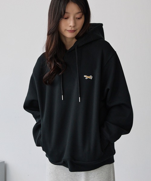パーカー PENNEYS/ペニーズ 別注 THE FOX ロゴ ワンポイント刺繍 オーバーサイズシームポケットプルオーバーパーカー レディース メンズ | PENNEYS | 23