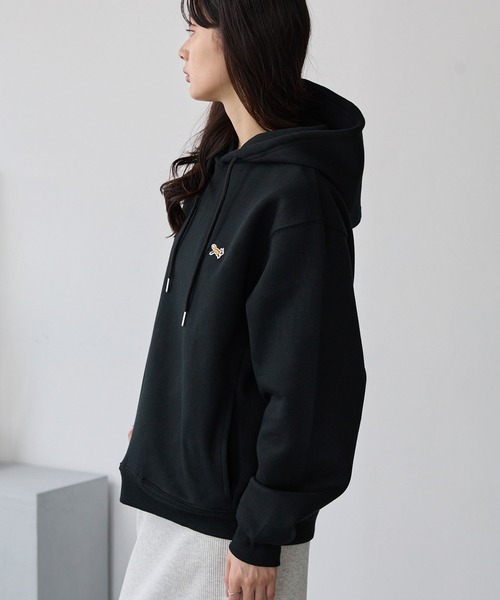 パーカー PENNEYS/ペニーズ 別注 THE FOX ロゴ ワンポイント刺繍 オーバーサイズシームポケットプルオーバーパーカー レディース メンズ | PENNEYS | 24