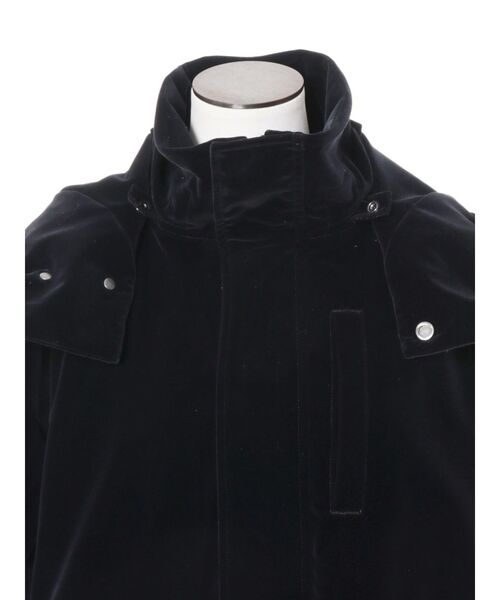 UN3D.（アンスリード） コート アウター VELVET HEM GATHER HOOD CT