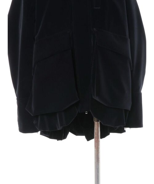 UN3D.（アンスリード） コート アウター VELVET HEM GATHER HOOD CT
