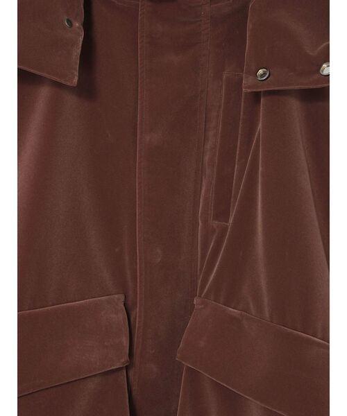 UN3D.（アンスリード） コート アウター VELVET HEM GATHER HOOD CT