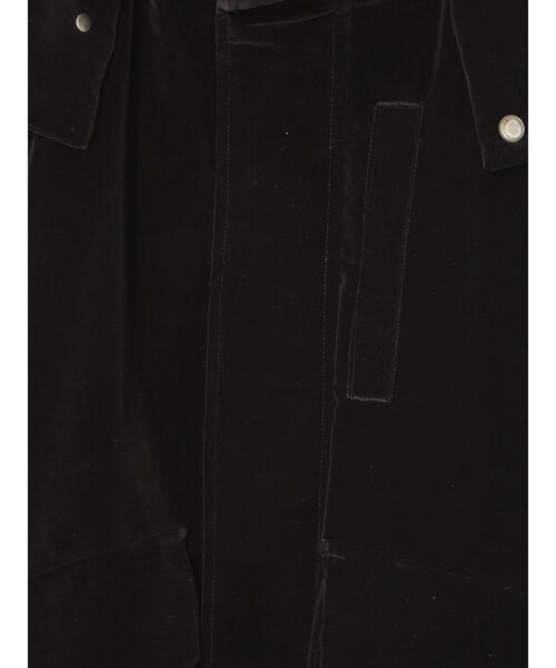 UN3D.（アンスリード） コート アウター VELVET HEM GATHER HOOD CT