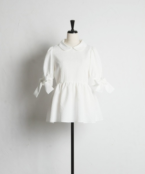 「&. NOSTALGIA」 半袖ブラウス M ブラック レディース_画像3