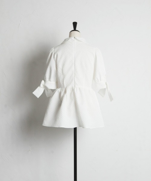 「&. NOSTALGIA」 半袖ブラウス M ブラック レディース_画像5