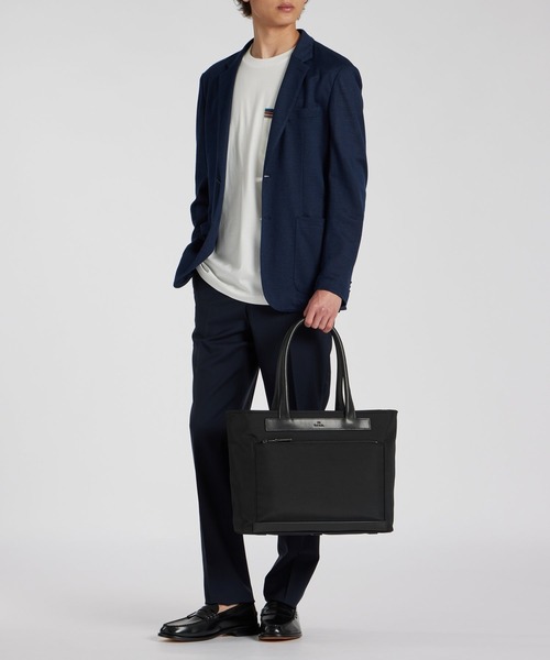 G02173 新品 Paul Smith ビジネス トートバッグ カーキ PS Paul Smith ビジネス トートバッグ