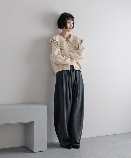 LOWRYS FARM（ローリーズファーム） ニット セーター フリルZIP