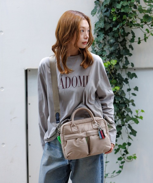 cheek ボストンバッグ 「cheek / チーク」ダブルポケット3WAYボストン