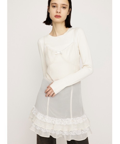 SLY（スライ） ワンピース FRILL CAMI S/DRESS フリル キャミ ショート