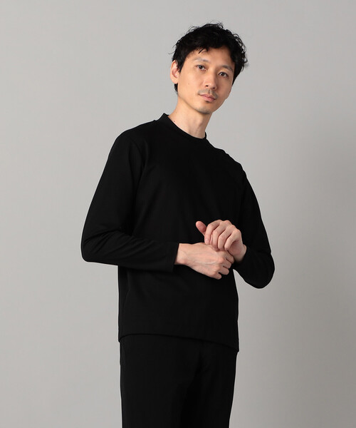 COMME CA MEN（コムサメン） tシャツ シルキーポンチ長袖ジャケTシャツ