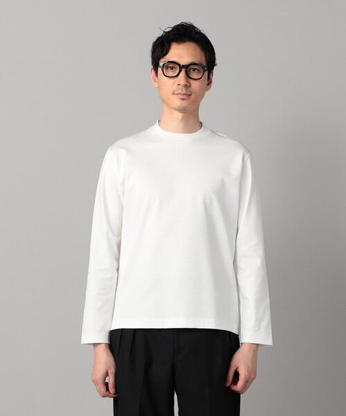 コムサ・メン（COMME CA MEN）/シルキーポンチ長袖ジャケTシャツ COMME CA MEN（コムサメン） tシャツ シルキーポンチ長袖ジャケTシャツ