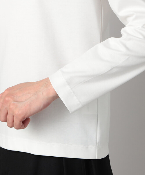 COMME CA MEN（コムサメン） tシャツ シルキーポンチ長袖ジャケTシャツ