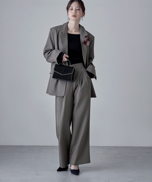 etoll.（エトル） セットアップ セットアップパンツスーツ ツイル