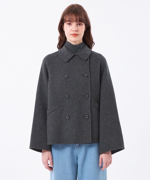 極美 マッキントッシュ キルティングジャケット Pコート レザー グリーン 40 極美 マッキントッシュ キルティングジャケット Pコート レザー