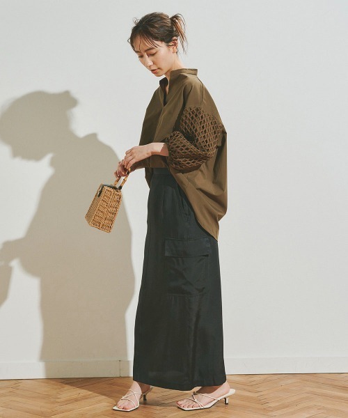 「Droite lautreamont」 7分袖ブラウス 2 ホワイト レディース_画像10