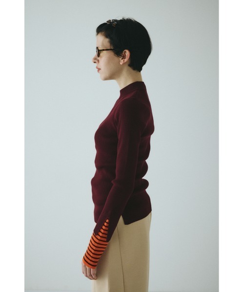 HeRIN.CYE ニット セーター Boder double cuff knit top ボーダー