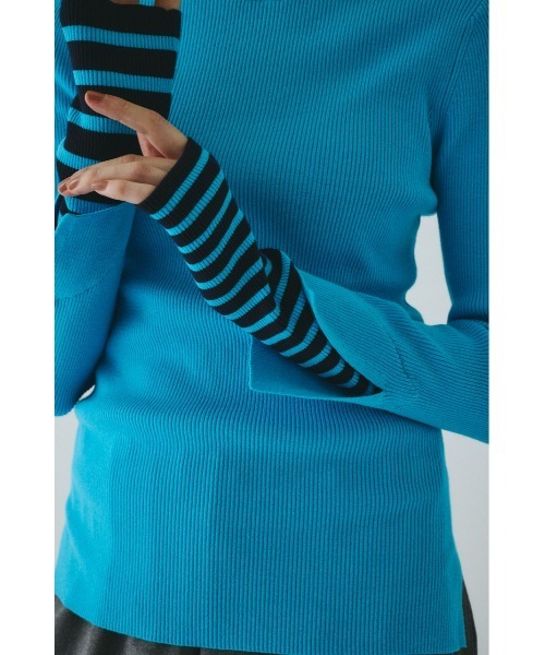 HeRIN.CYE ニット セーター Boder double cuff knit top ボーダー