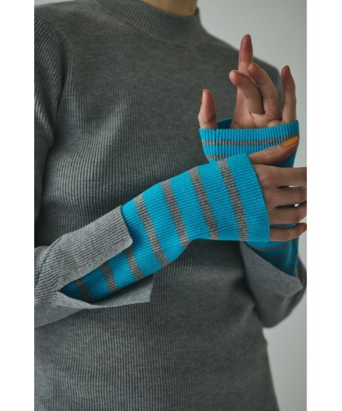 HeRIN.CYE ニット セーター Boder double cuff knit top ボーダー