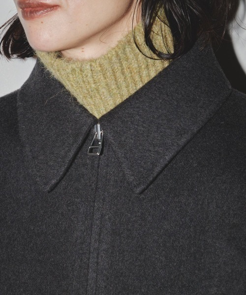 「TODAYFUL」 ジップアップブルゾン 36 チャコールグレー レディース_画像3