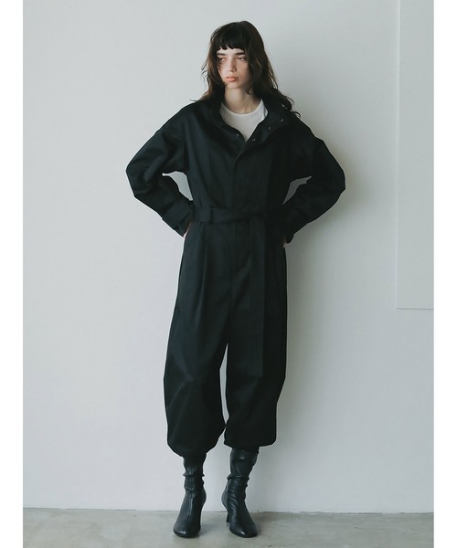 HER. オールインワン コットンギャバジンジャンプスーツ レディース 