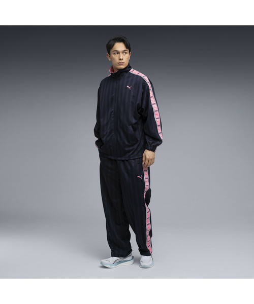 PUMA プーマ シャドーストライプ トレーニング ジャージ セット シルバー PUMA（プーマ） ジャージ メンズ トレーニング シャドウ ストライプ