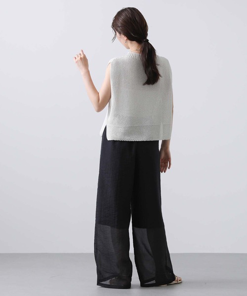 「CLOCHE」 ノースリーブニット FREE ブルー レディース_画像4