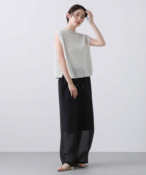 「CLOCHE」 ノースリーブニット FREE ブルー レディース_画像5