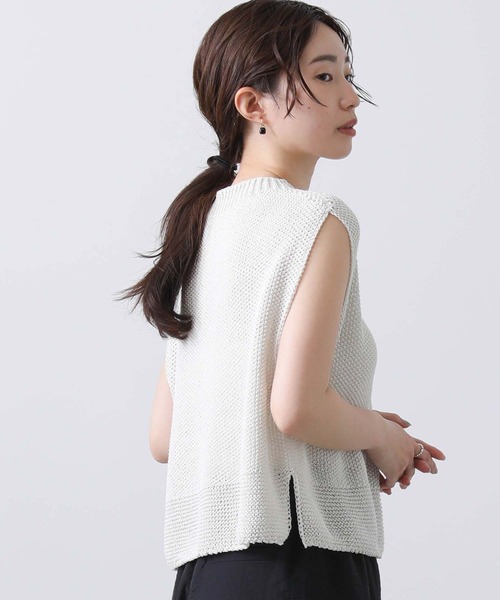 「CLOCHE」 ノースリーブニット FREE ブルー レディース_画像7