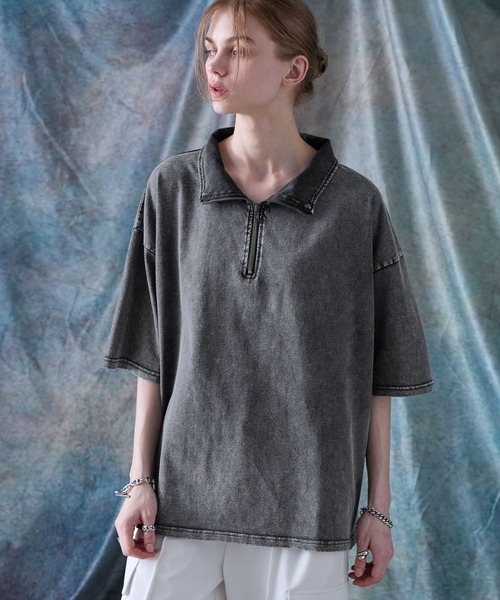 「SERACE」 半袖Tシャツ S ダークブルー メンズ_画像5